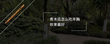 青木瓜怎么吃豐胸效果最好？