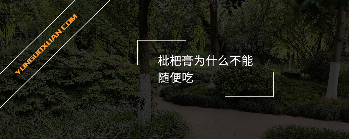枇杷膏為什么不能隨便吃？
