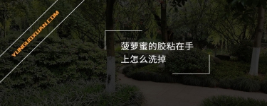 菠蘿蜜的膠粘在手上怎么洗掉？