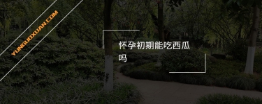 懷孕初期能吃西瓜嗎？